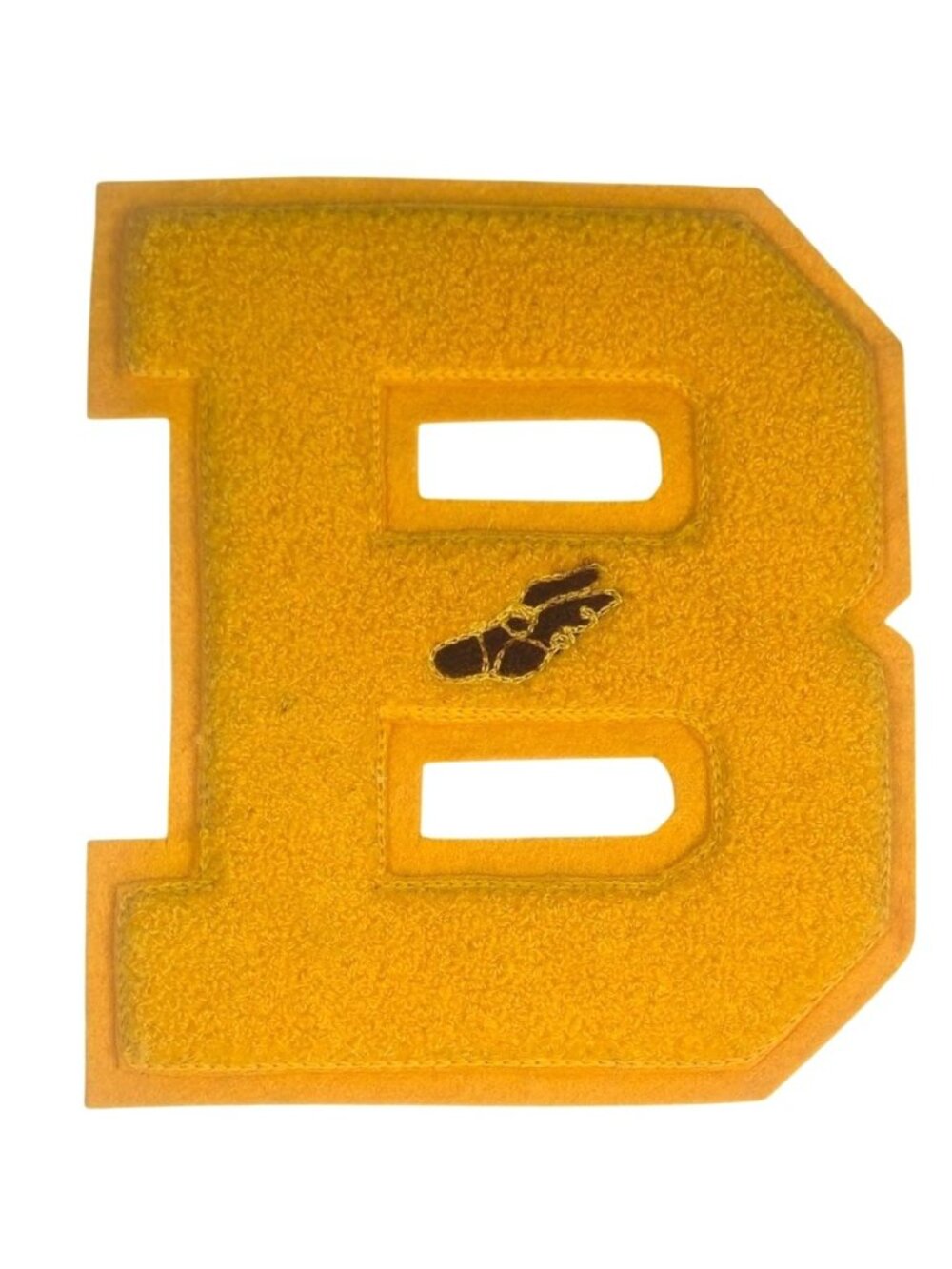 Vintage Chenille Letterman "B" Patch Winged Foot Mercury Symbol Bloomsburg PA